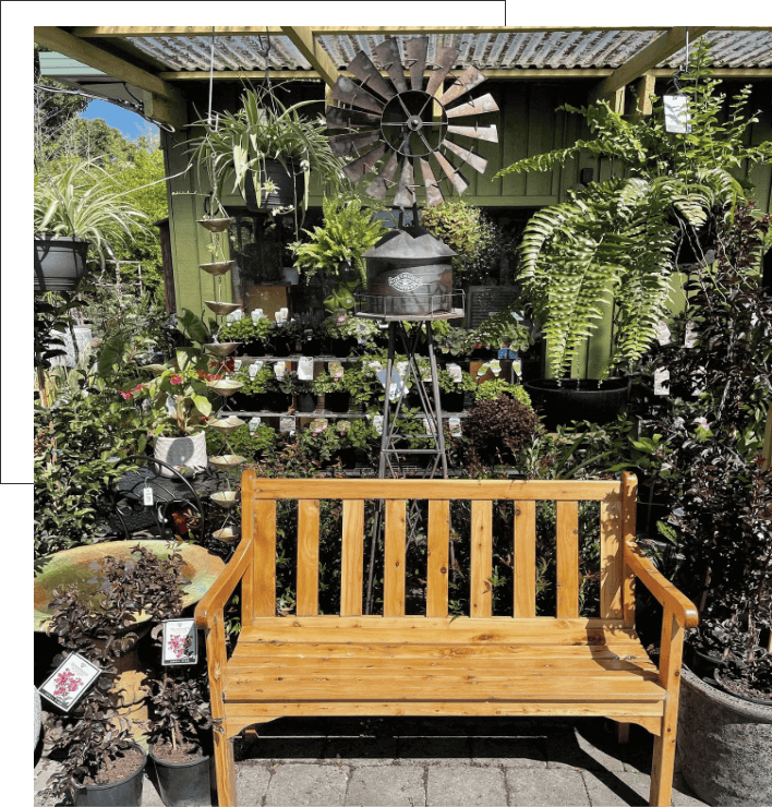 Wooden Seat - Garden Design Geelong